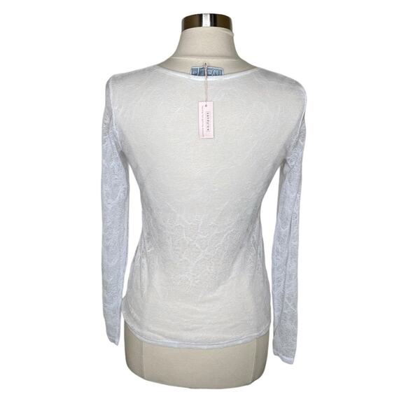Deca De Vous A Nous Opera Open Knit Lightweight Top White‎ Women’s Size T 3 US 6 - Picture 2 of 11